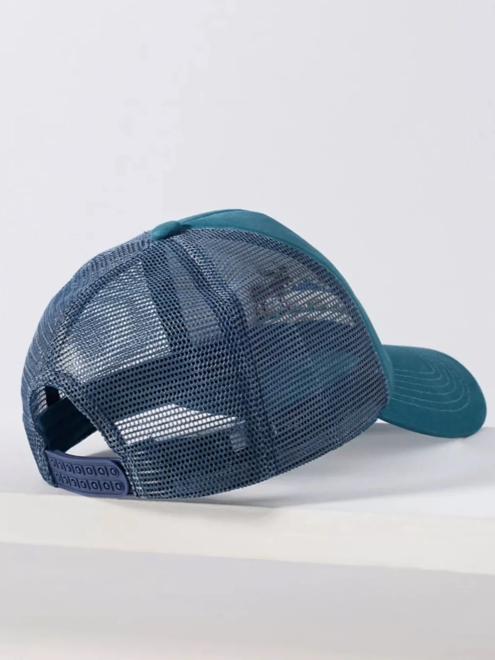 Anthropologie Worn West Trucker Hat Turquoise Whiskey Ridge
